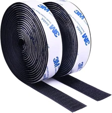 3M Hook and Loop Tape with Adhesive, Heavy Duty Self Sticky Interlocking Tape, S