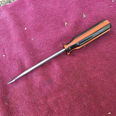 Vintage Maxam USA Flathead Screwdriver, 6'' Shank 3/8'' Tip, New Old Stock
