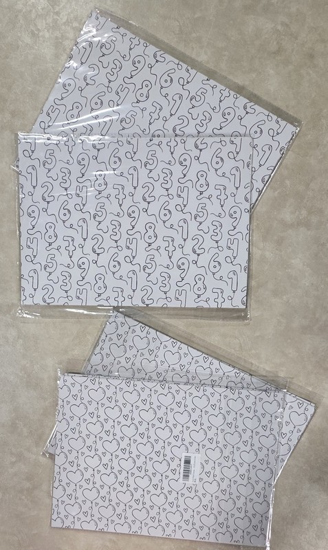 Dtiafu Drawing Birthday Wrapping Paper- 20 x 28 Inches Per Sheet(8 Sheets)2pk