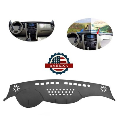 Non-Slip Dashmat Leather Dashboard Cover Car Dash Mat For Nissan Armada Patrol