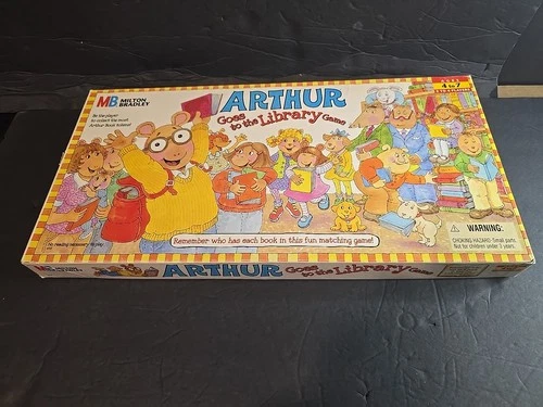 VINTAGE 1996 Milton Bradley Arthur Goes to the Library Board Game Complete