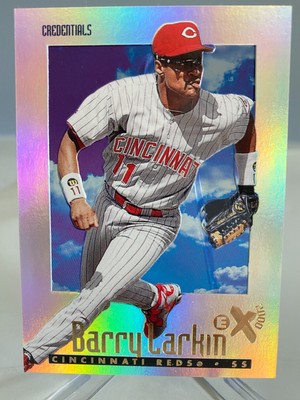 1997 Skybox EX2000 'Credentials' Barry Larkin #64 serial'd 166/299 HOF'er