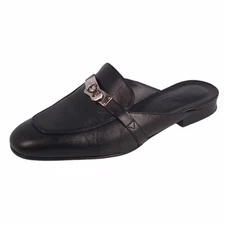 Hermes Sandals Oz Mule Kelly Hardware Leather Shoes Women's 36 Used MOLO-0