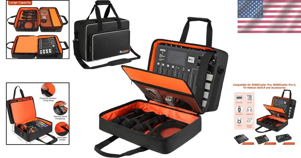 DJ Mixer Storage Bag for Podcast Equipment - Image 2 of 4