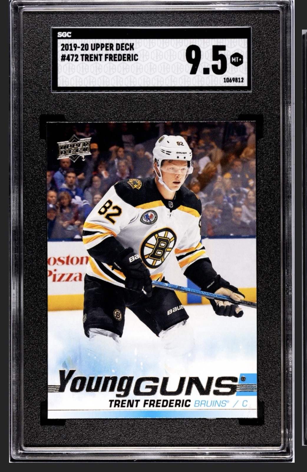TRENT FREDERIC 2019-20 UPPER DECK YOUNG GUNS SGC 9.5 #472 RC Bruins Oilers