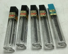VTG Pentel Hi Polymer Super Mechanical Pencil .7mm .5mm spare Lead Refills 5 Lot