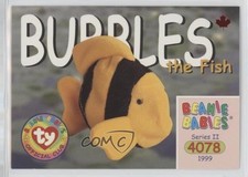 1999 Ty Beanie Babies Series 2 Chase Maple Leaf Bubbles the Fish #157 ha8