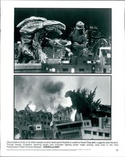 2000 Godzilla Towering Height Orga Alien Fighting Power Tv Promo 8X10 Photo