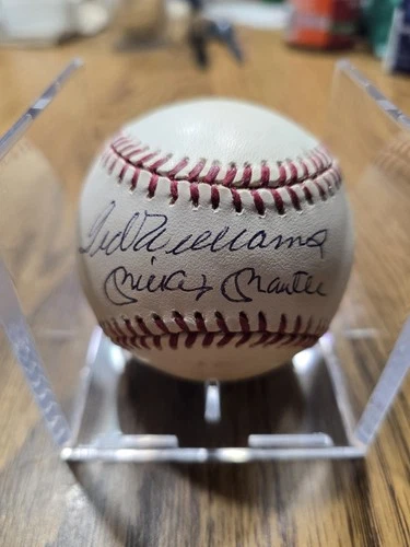 Ted Williams & Mickey Mantle Signed Baseball From Sports Memorabilia Collection