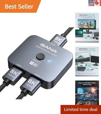 High-Speed 8K HDMI Switcher Splitter: Seamlessly Connects Devices Without Delay