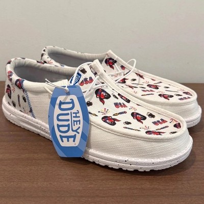 Hey Dude Wally Funk Americana Slip On Comfort Party Shoes  display picture 1