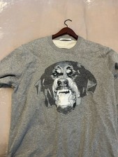Givenchy Men's Gray Pullover Sweatshirt Cotton Fleece Crew Neck Graphic Print