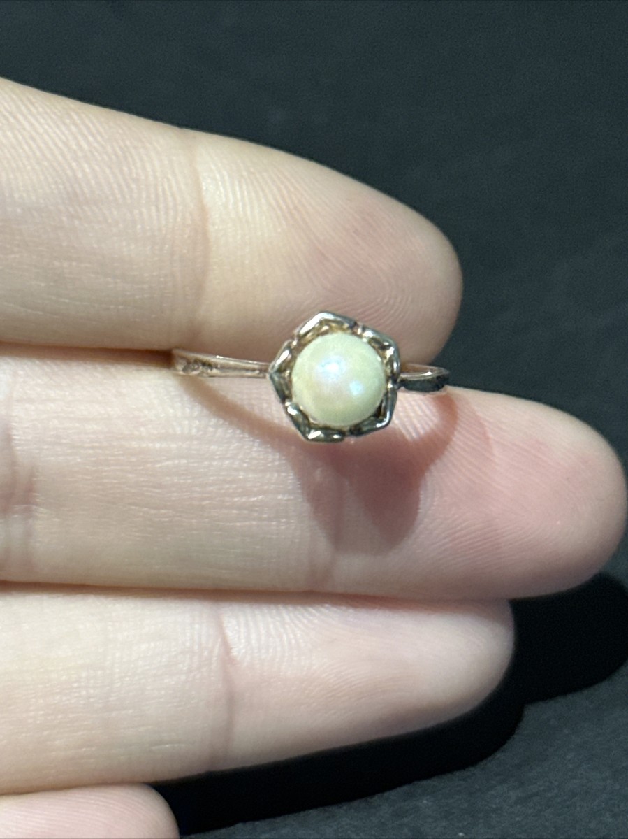 Ancienne Bague Argent Massif Jonc Alliance Anneaux Créateur