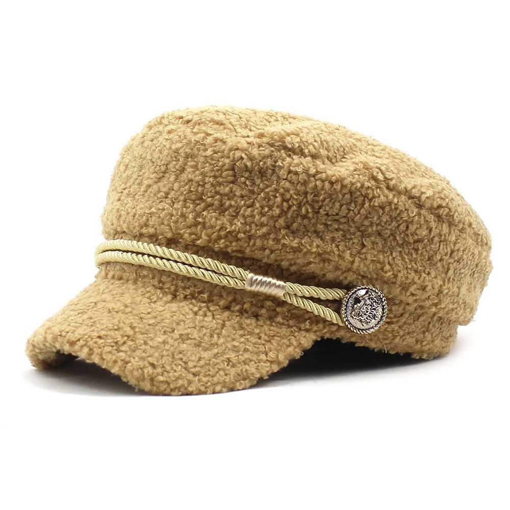 Clothes Womens Hat Fiddler FlatGirls Newsboy Plaid Solid Color | eBay