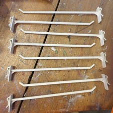 50 x 8 inch Plastic Wall Hooks (Lipped) Pegs Prongs display shop