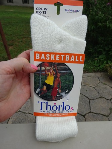 Calzini Alti Da Basket Thorlo Uomo - Bianco, Taglia Large (L), Morbidezza E Supporto Per Il Gioco