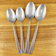 WATERTOWN 4 Pcs Soup Spoons Teaspoons Stainless Flatware Spoon Japan Vintage