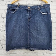 Old Navy Denim Skirt Womens Sz 18 Stretch