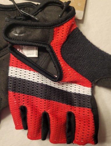 Giro SIV Men's Cycling Bike Bicycle Gloves Red w/ Stripe Size Small FREE SHIP - Picture 2 of 7