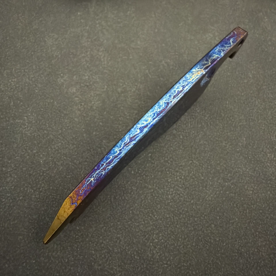 RIHE Design Titanio Pájaro EDC Abridor de Botellas Palanca Barra Exterior Herramienta Portátil Foto 3 de 4