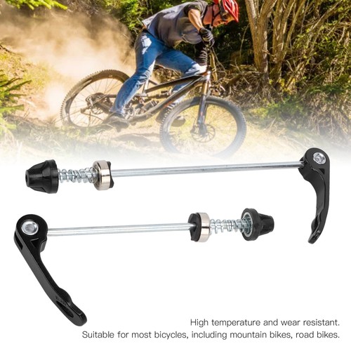 (Black)1 Pair/set Front Rear Quick Release Skewers Wearproof Bike Q MU - Picture 14 of 23
