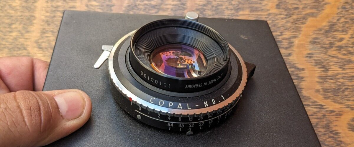 Rodenstock Geronar 210mm f6.8 4x5 View Camera Lens in Copal Rodenstock Geronar 210mm f6.8 4x5 View Camera Lens in Copal