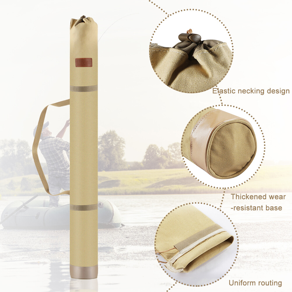 Multifunctional Fishing Rod Bag Portable Fishing Tackle Bag (1.4m Beige