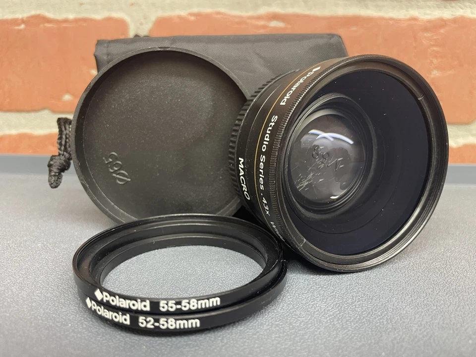Polaroid Studio Series 43 x Wide Angle lens With 52/52-58mm & Travel Bag - Image 2 of 4