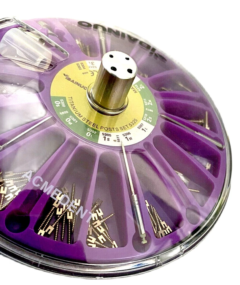 Dental Root Canal Pins Conical Screw Post Titanium Alloy Dentin Posts Core - Image 2 of 4