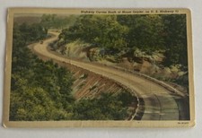 Vintage Linen postcard Highway 71 South of Mount Gayler, Arkansas AR