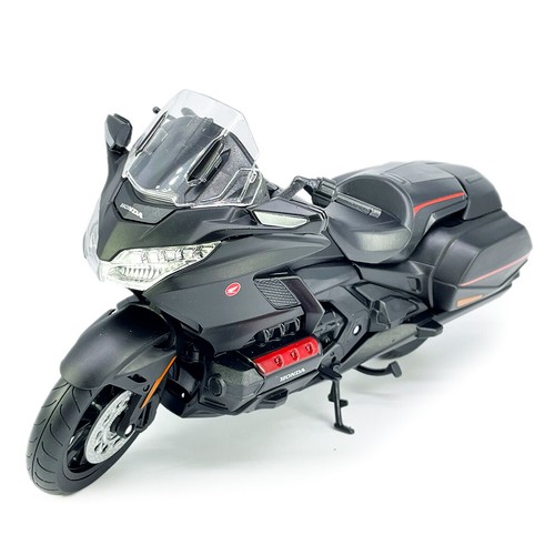 1/12 2020 Honda Gold Wing Motorcycle Model Diecast Boys Toys for Kids Black - Picture 3 of 9