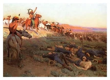BATTLE OF LITTLE BIGHORN LAKOTA NATIVE AMERICANS CUSTERS LAST STAND 5X7 PHOTO