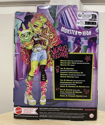 2024 Monster High G3 Venus McFlytrap Fashion Doll with Pet