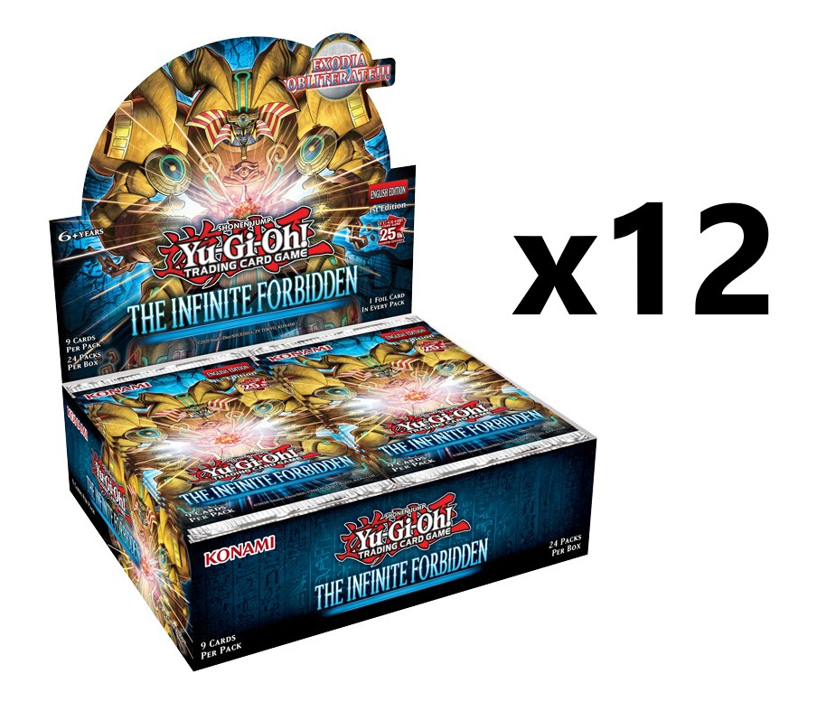 ЗАПЕЧАТАННЫЙ ФУТЛЯР! 12-кратный Yu-Gi-Oh! Бесконечная коробка запрещенных бустеров