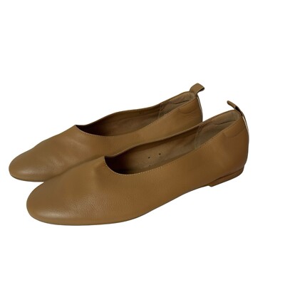 Everlane Womens Tan Leather The Day Glove Size Flat Shoes