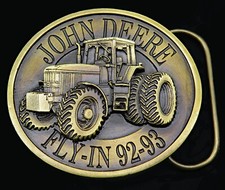 John Deere Waterloo Works Tractor Assembly Division Bergamot Vintage Belt Buckle