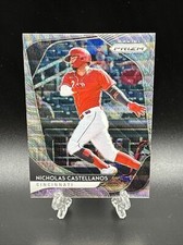 2020 Panini Prizm Nicholas Castellanos #205 Blue Wave Prizms Card #’D 24/60