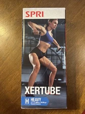 SPRI Xertube Resistance Bands Exercise Cords blue Heavy w/ door attachment. 