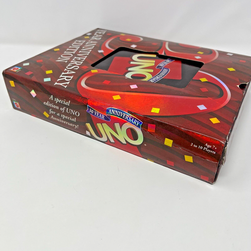 UNO 30-Year Anniversary Edition Classic Card Game by Mattel 2001 Complete - Picture 7 of 7