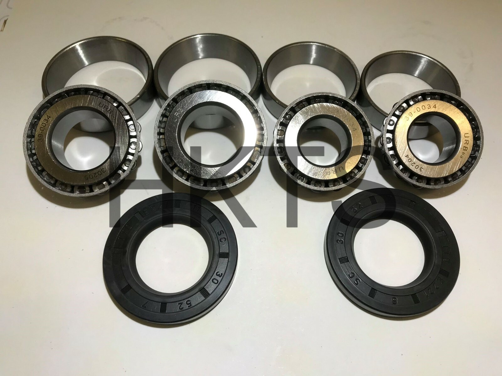 x4 Erde wheel bearings (For 2 hubs) 30204 30205 Seal, Maypole Trailers, Daxara