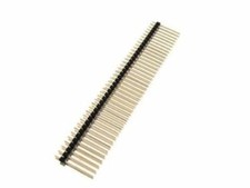 2x40 Pin Male Straight Header 2.54mm 0.1" - 19mm height - Pack of 5