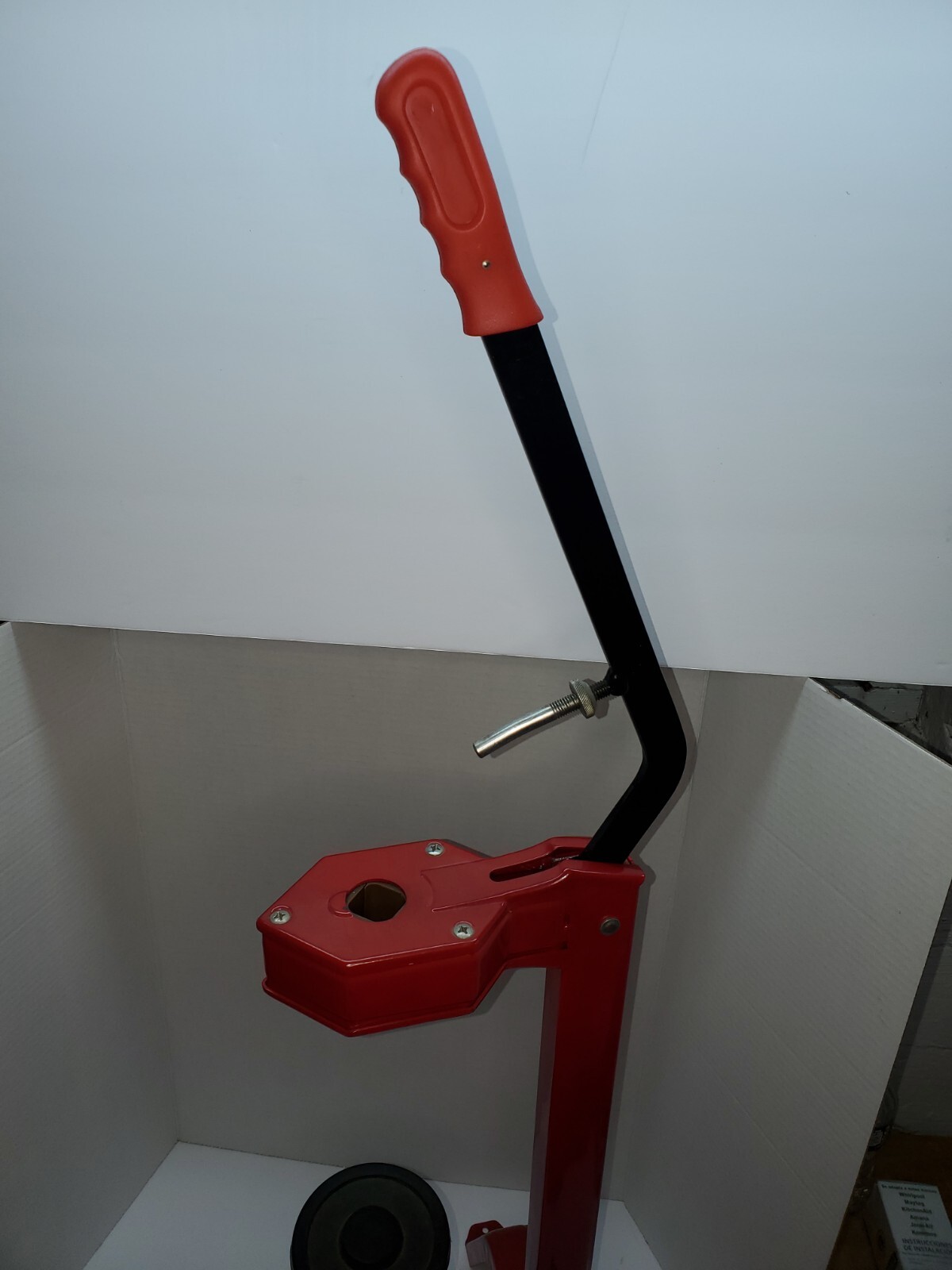 Wine Bottle Floor Corker, Portuguese Red, HandOperated Adjustable