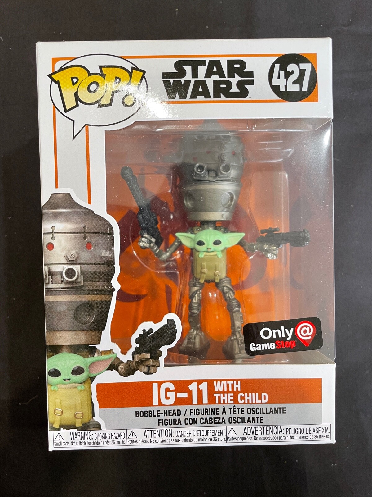 Funko Pop IG-11 with The Child #427 Star Wars Mandalorian Gamestop  Exclusive | eBay