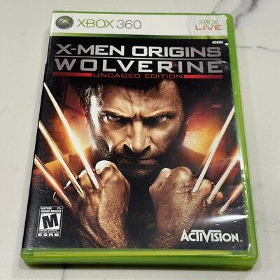 X-Men Origins: Wolverine Uncaged Edition (Xbox 360 2009) VGC Disc Complete CIB