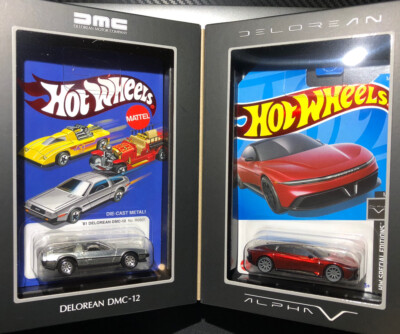 Hot Wheels 2023 Red Line Club RLC DeLorean | DMC-12 & Alpha5 Collector Set HRG98