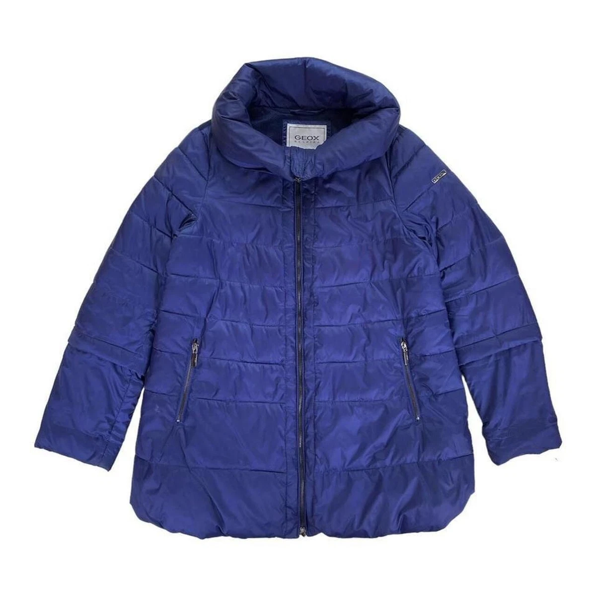 Geox Respira Purple Oversized Puffer Jacket Coat Size 6 eBay