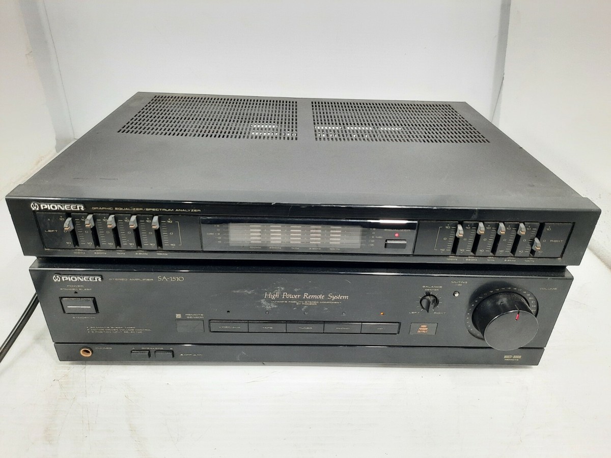 Pioneer ビンテージステレオセット　現役稼働品 Vintage Pioneer SA-1510 Amplifier+TX1210Z POWER ON □F□ SELLING