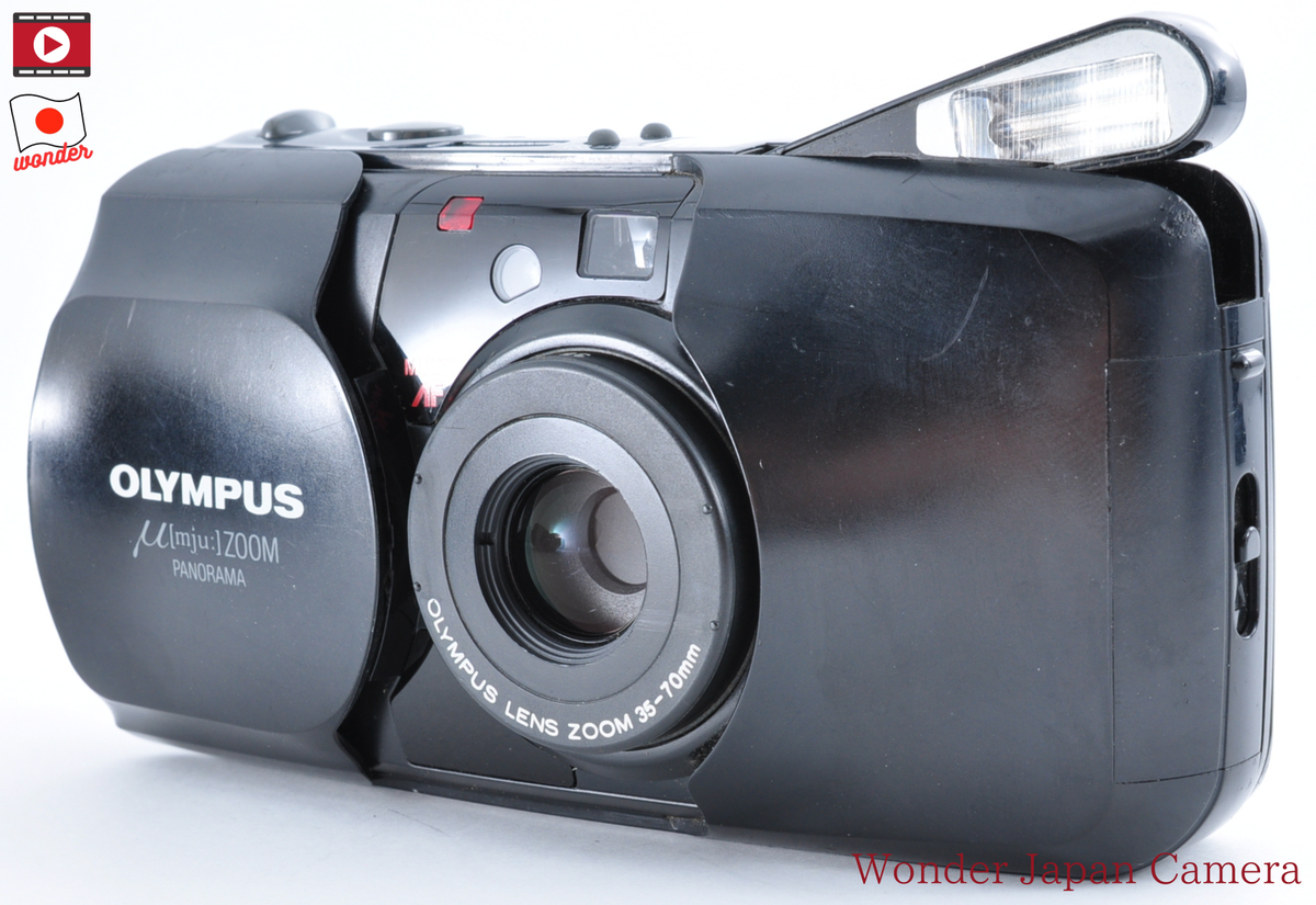 OLYMPUS μ[mju:] PANORAMA 35mm F3.5 Olympus [mju:] PANORAMA, Quartz Date 35mm Camera, 35mm f/3.5 Lens