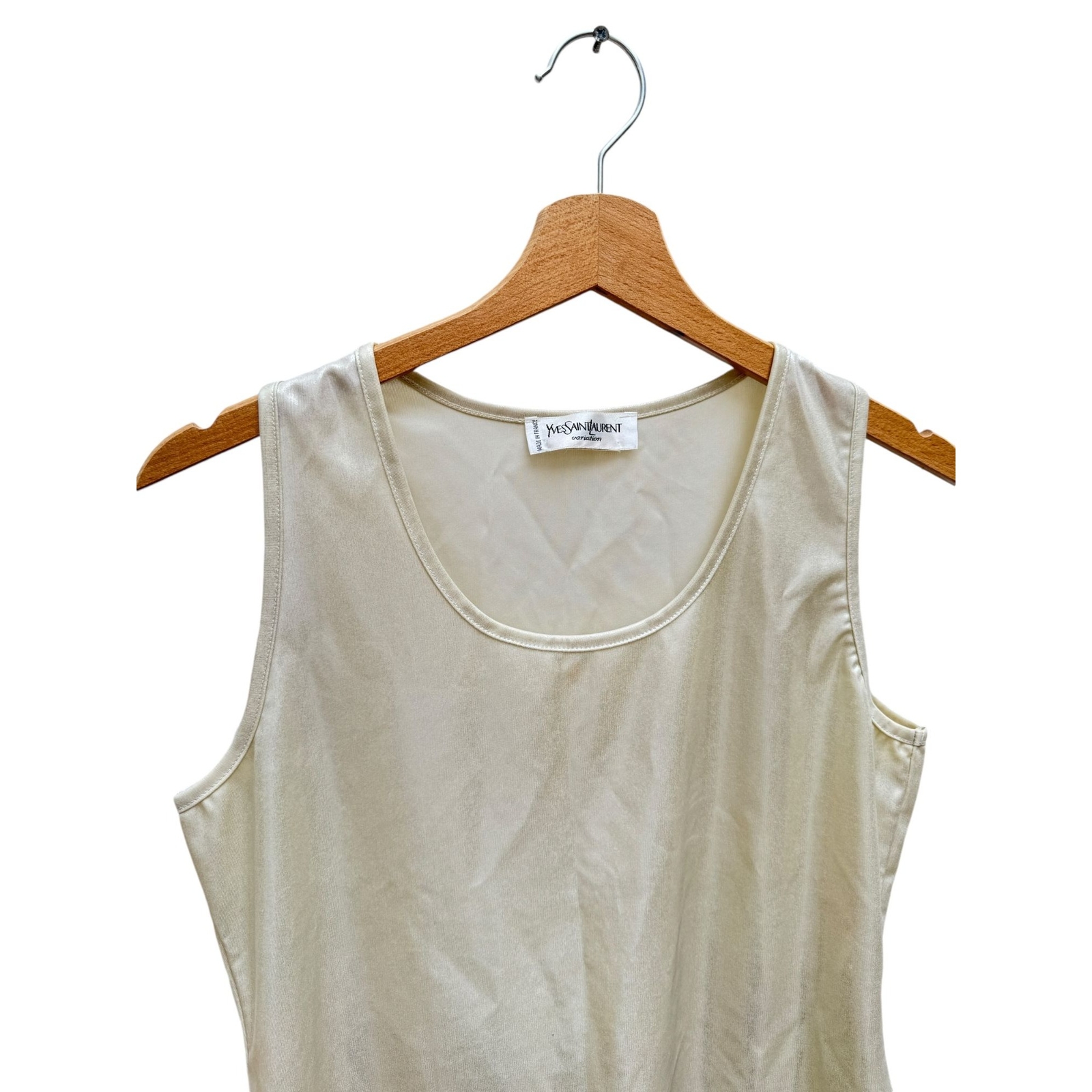 Canotta Yves Saint Laurent vintage lucida taglia S unisex