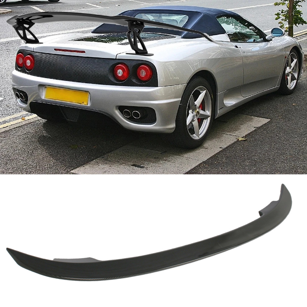 Carbon Fiber Rear Trunk Spoiler Lip Roof Tail Wing For Ferrari 360 Modena